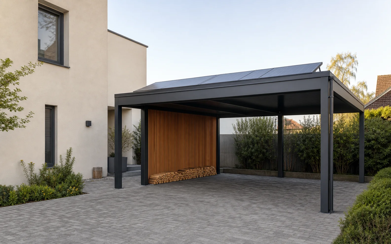 3D view of a configurable pergola used to explain Australia: pergola and carport configurators, custom software and rollout.